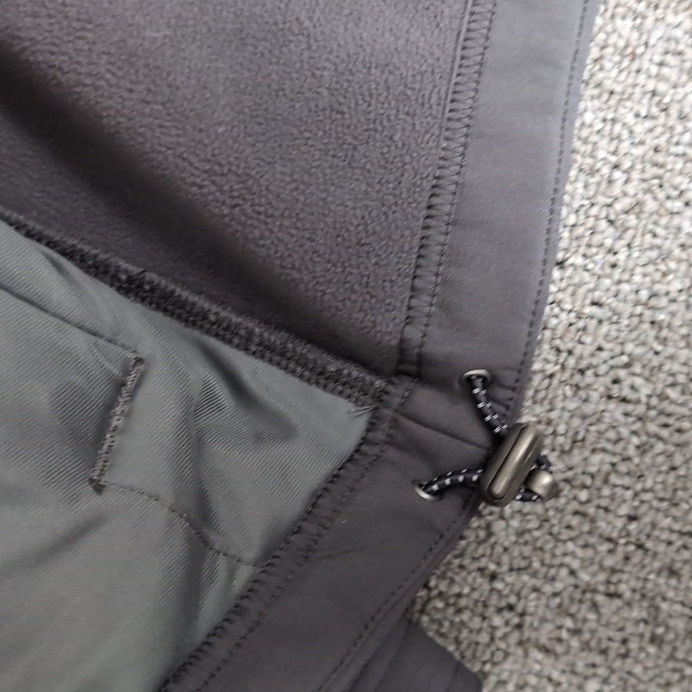 L.L. Bean Windproof Soft Shell Jacket Size Large In Alloy Gray Fleece Lined - Picture 9 of 13
